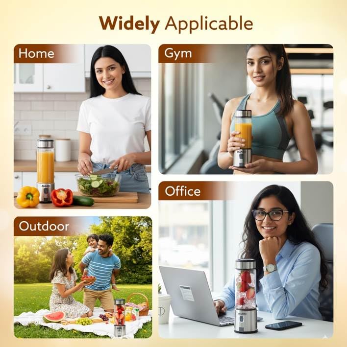 Portable USB Rechargeable Mini Juicer Blender,Electric Juicer Bottle For Smoothies and Juices, Mixer Juicer that Crushes Ice